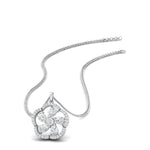 Load image into Gallery viewer, Lab Diamond Floral Design Pendant For Women 14K Gold
