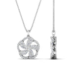 Load image into Gallery viewer, Lab Diamond Floral Design Pendant For Women 14K Gold
