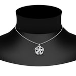 Load image into Gallery viewer, Lab Diamond Floral Design Pendant For Women 14K Gold
