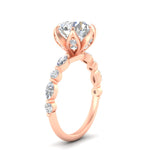Load image into Gallery viewer, Floral Head Accented Luxury Lab Diamond Ring

