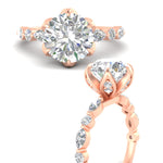Load image into Gallery viewer, Floral Head Accented Luxury Lab Diamond Ring

