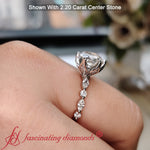 Load image into Gallery viewer, Floral Head Accented Luxury Lab Diamond Ring

