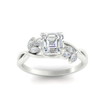 Load image into Gallery viewer, floral-leaf-asscher-cut-diamond-engagement-ring-in-white-gold-fdenr10962asangle5-nl-wg.jpg
