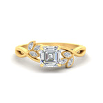 Load image into Gallery viewer, floral-leaf-asscher-cut-diamond-engagement-ring-in-yellow-gold-fdenr10962assleep-nl-yg.jpg
