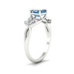 Load image into Gallery viewer, floral-leaf-asscher-cut-vivid-blue-engagement-ring-in-white-gold-fdenr10962asgvblueangle2-nl-wg.jpg