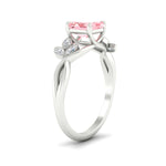 Load image into Gallery viewer, floral-leaf-asscher-cut-vivid-pink-engagement-ring-in-white-gold-fdenr10962asgvpinkangle2-nl-wg.jpg