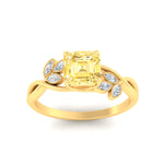 Load image into Gallery viewer, floral-leaf-asscher-cut-vivid-yellow-engagement-ring-in-yellow-gold-fdenr10962asgvyellowangle5-nl-yg.jpg