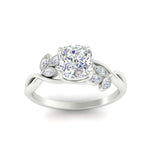 Load image into Gallery viewer, floral-leaf-cushion-cut-diamond-engagement-ring-in-white-gold-fdenr10962cuangle5-nl-wg.jpg