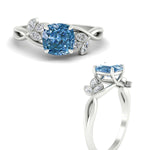 Load image into Gallery viewer, floral-leaf-cushion-cut-vivid-blue-engagement-ring-in-white-gold-fdenr10962cugvblueangle3-nl-wg.jpg