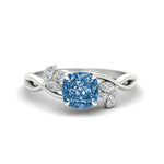 Load image into Gallery viewer, floral-leaf-cushion-cut-vivid-blue-engagement-ring-in-white-gold-fdenr10962cugvbluesleep-nl-wg.jpg