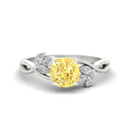 Load image into Gallery viewer, floral-leaf-cushion-cut-vivid-yellow-engagement-ring-in-white-gold-fdenr10962cugvyellowsleep-nl-wg.jpg