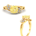 Load image into Gallery viewer, floral-leaf-cushion-cut-vivid-yellow-engagement-ring-in-yellow-gold-fdenr10962cugvyellowangle3-nl-yg.jpg