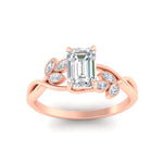 Load image into Gallery viewer, floral-leaf-emerald-cut-diamond-engagement-ring-in-rose-gold-fdenr10962emangle5-nl-rg.jpg