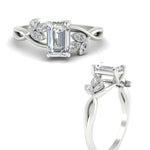 Load image into Gallery viewer, floral-leaf-emerald-cut-diamond-engagement-ring-in-white-gold-fdenr10962emangle3-nl-wg.jpg