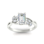 Load image into Gallery viewer, floral-leaf-emerald-cut-diamond-engagement-ring-in-white-gold-fdenr10962emangle5-nl-wg.jpg