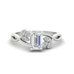 Load image into Gallery viewer, floral-leaf-emerald-cut-diamond-engagement-ring-in-white-gold-fdenr10962emsleep-nl-wg.jpg