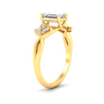 Load image into Gallery viewer, floral-leaf-emerald-cut-diamond-engagement-ring-in-yellow-gold-fdenr10962emangle2-nl-yg.jpg