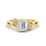Load image into Gallery viewer, floral-leaf-emerald-cut-diamond-engagement-ring-in-yellow-gold-fdenr10962emsleep-nl-yg.jpg