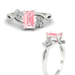 Load image into Gallery viewer, floral-leaf-emerald-cut-vivid-pink-engagement-ring-in-white-gold-fdenr10962emgvpinkangle3-nl-wg.jpg