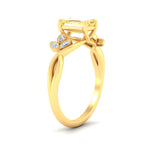 Load image into Gallery viewer, floral-leaf-emerald-cut-vivid-yellow-engagement-ring-in-yellow-gold-fdenr10962emgvyellowangle2-nl-yg.jpg