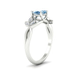 Load image into Gallery viewer, floral-leaf-heart-shaped-vivid-blue-engagement-ring-in-white-gold-fdenr10962htgvblueangle2-nl-wg.jpg