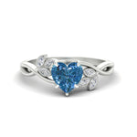 Load image into Gallery viewer, floral-leaf-heart-shaped-vivid-blue-engagement-ring-in-white-gold-fdenr10962htgvbluesleep-nl-wg.jpg