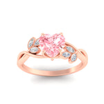 Load image into Gallery viewer, floral-leaf-heart-shaped-vivid-pink-engagement-ring-in-rose-gold-fdenr10962htgvpinkangle5-nl-rg.jpg