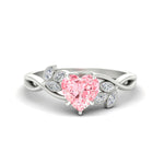 Load image into Gallery viewer, floral-leaf-heart-shaped-vivid-pink-engagement-ring-in-white-gold-fdenr10962htgvpinksleep-nl-wg.jpg