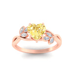 Load image into Gallery viewer, floral-leaf-heart-shaped-vivid-yellow-engagement-ring-in-rose-gold-fdenr10962htgvyellowangle5-nl-rg.jpg