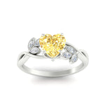 Load image into Gallery viewer, floral-leaf-heart-shaped-vivid-yellow-engagement-ring-in-white-gold-fdenr10962htgvyellowangle5-nl-wg.jpg