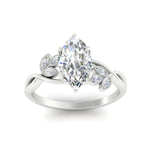 Load image into Gallery viewer, floral-leaf-marquise-cut-diamond-engagement-ring-in-white-gold-fdenr10962mqangle5-nl-wg.jpg