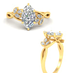 Load image into Gallery viewer, floral-leaf-marquise-cut-diamond-engagement-ring-in-yellow-gold-fdenr10962mqangle3-nl-yg.jpg