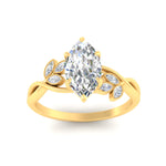 Load image into Gallery viewer, floral-leaf-marquise-cut-diamond-engagement-ring-in-yellow-gold-fdenr10962mqangle5-nl-yg.jpg