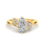 Load image into Gallery viewer, floral-leaf-marquise-cut-diamond-engagement-ring-in-yellow-gold-fdenr10962mqsleep-nl-yg.jpg