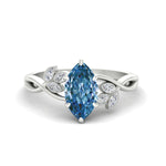 Load image into Gallery viewer, floral-leaf-marquise-cut-vivid-blue-engagement-ring-in-white-gold-fdenr10962mqgvbluesleep-nl-wg.jpg
