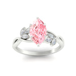 Load image into Gallery viewer, floral-leaf-marquise-cut-vivid-pink-engagement-ring-in-white-gold-fdenr10962mqgvpinkangle5-nl-wg.jpg