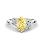 Load image into Gallery viewer, floral-leaf-marquise-cut-vivid-yellow-engagement-ring-in-white-gold-fdenr10962mqgvyellowsleep-nl-wg.jpg