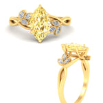 Load image into Gallery viewer, floral-leaf-marquise-cut-vivid-yellow-engagement-ring-in-yellow-gold-fdenr10962mqgvyellowangle3-nl-yg.jpg
