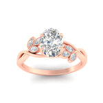 Load image into Gallery viewer, floral-leaf-oval-shaped-diamond-engagement-ring-in-rose-gold-fdenr10962ovangle5-nl-rg.jpg