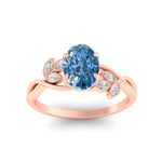 Load image into Gallery viewer, floral-leaf-oval-shaped-vivid-blue-engagement-ring-in-rose-gold-fdenr10962ovgvblueangle5-nl-rg.jpg