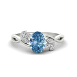 Load image into Gallery viewer, floral-leaf-oval-shaped-vivid-blue-engagement-ring-in-white-gold-fdenr10962ovgvbluesleep-nl-wg.jpg