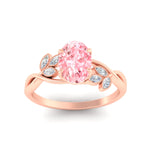 Load image into Gallery viewer, floral-leaf-oval-shaped-vivid-pink-engagement-ring-in-rose-gold-fdenr10962ovgvpinkangle5-nl-rg.jpg