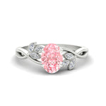 Load image into Gallery viewer, floral-leaf-oval-shaped-vivid-pink-engagement-ring-in-white-gold-fdenr10962ovgvpinksleep-nl-wg.jpg