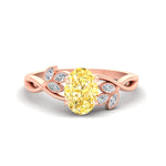 Load image into Gallery viewer, floral-leaf-oval-shaped-vivid-yellow-engagement-ring-in-rose-gold-fdenr10962ovgvyellowsleep-nl-rg.jpg