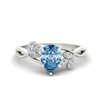 Load image into Gallery viewer, floral-leaf-pear-shaped-vivid-blue-engagement-ring-in-white-gold-fdenr10962pegvbluesleep-nl-wg.jpg