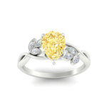 Load image into Gallery viewer, floral-leaf-pear-shaped-vivid-yellow-engagement-ring-in-white-gold-fdenr10962pegvyellowangle5-nl-wg.jpg