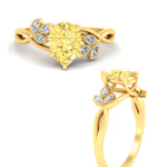 Load image into Gallery viewer, floral-leaf-pear-shaped-vivid-yellow-engagement-ring-in-yellow-gold-fdenr10962pegvyellowangle3-nl-yg.jpg