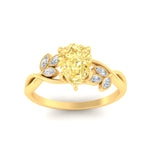 Load image into Gallery viewer, floral-leaf-pear-shaped-vivid-yellow-engagement-ring-in-yellow-gold-fdenr10962pegvyellowangle5-nl-yg.jpg