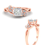 Load image into Gallery viewer, floral-leaf-princess-cut-diamond-engagement-ring-in-rose-gold-fdenr10962prangle3-nl-rg.jpg
