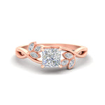 Load image into Gallery viewer, floral-leaf-princess-cut-diamond-engagement-ring-in-rose-gold-fdenr10962prsleep-nl-rg.jpg